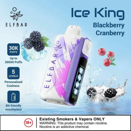 Elf Bar Ice King – Blackberry Cranberry – 30K 30000 Puffs