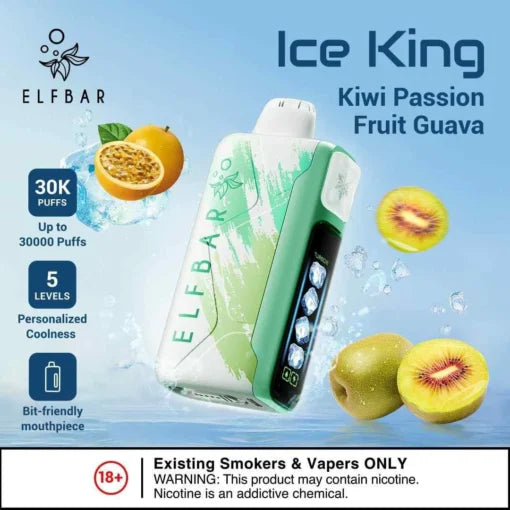 Elf Bar Ice King – Kiwi Passion Fruit Guava – 30K 30000 Puffs