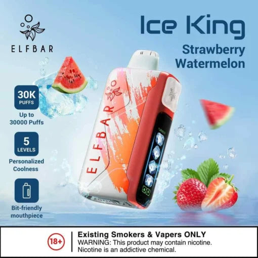 Elf Bar Ice King – Strawberry Watermelon – 30K 30000 Puffs